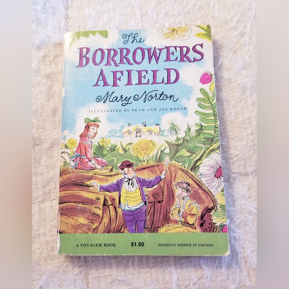 The Borrowers Afield Paperback Book Mary Norton 1955 #2 60s or 70s Edition